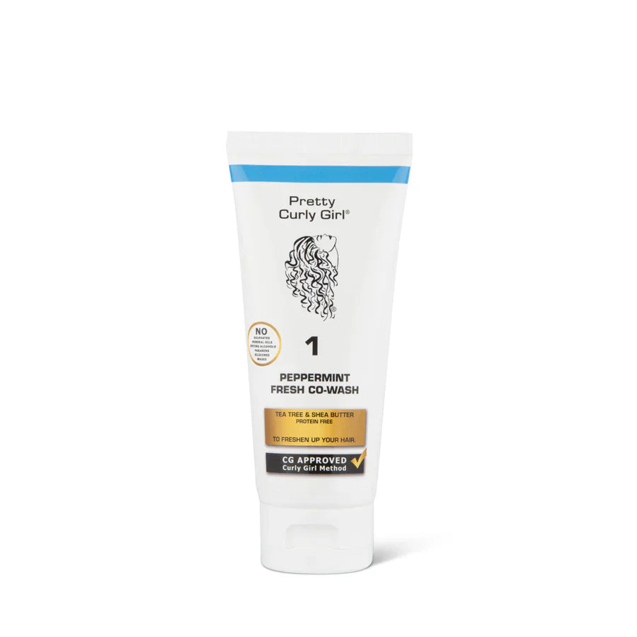 Pretty Curly Girl Peppermint Fresh Co-Wash Format voyage, 100 ml