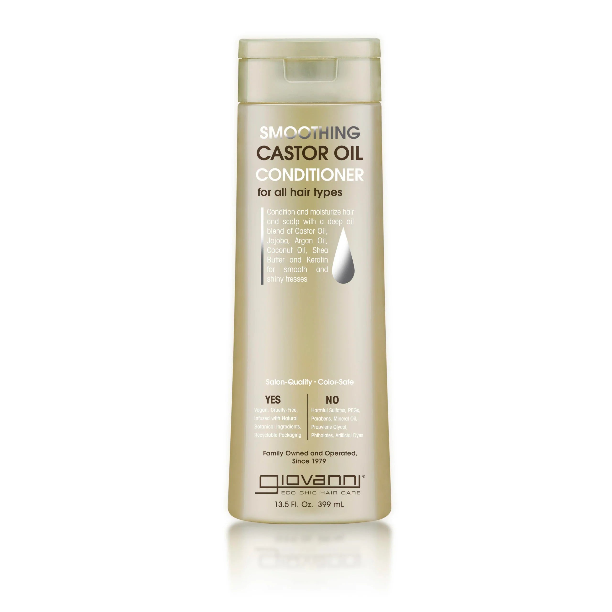 Giovanni Cosmetics - Après-shampoing lissant à l'huile de ricin - 399 ml