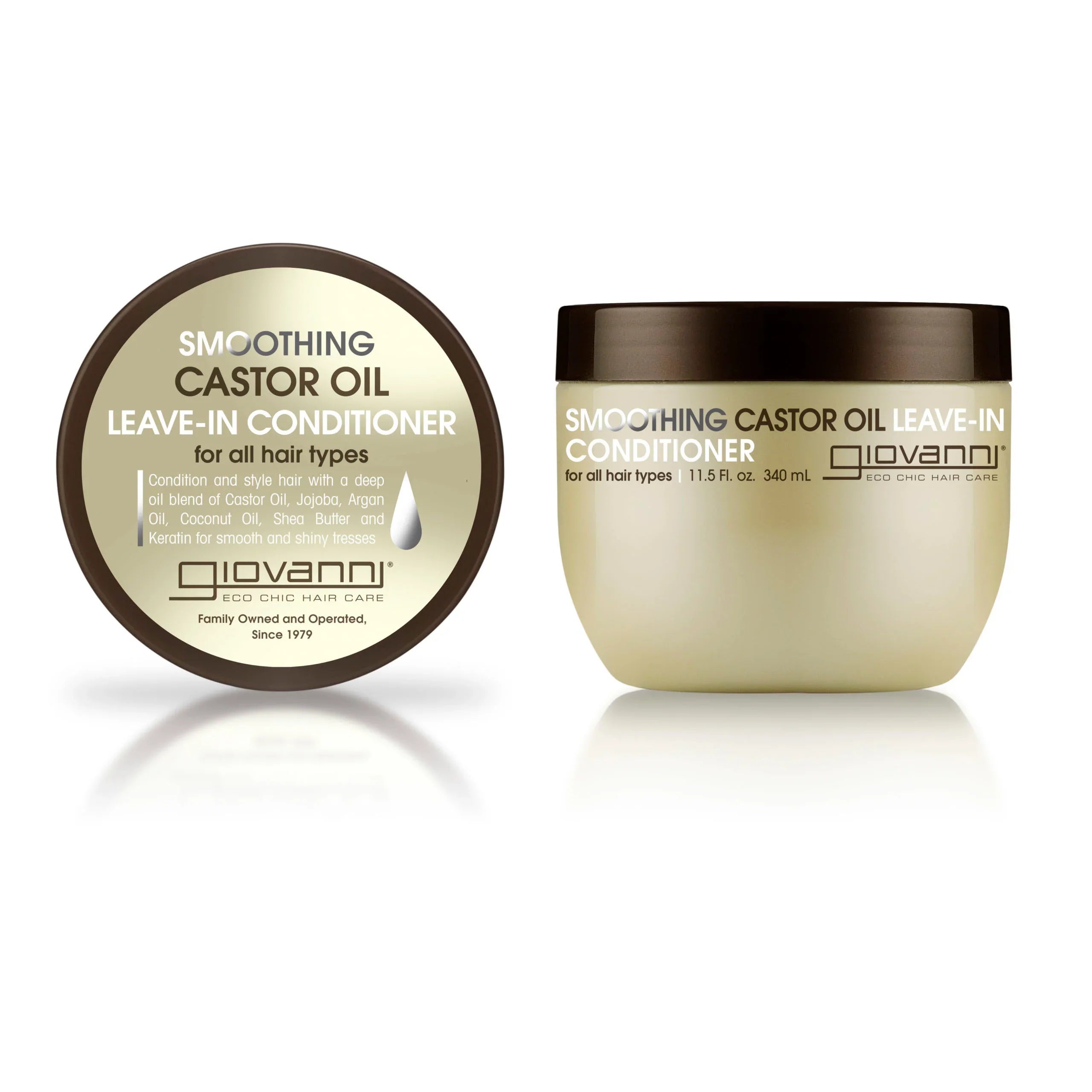 Giovanni Cosmetics - Smoothing Castor Oil leave-in conditioner - 340ml