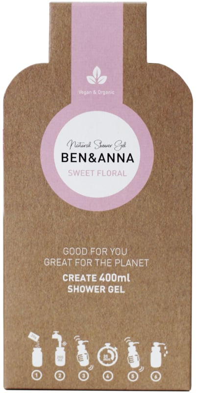 Flocons de gel douche, 4 parfums | Ben&Anna, 40 g