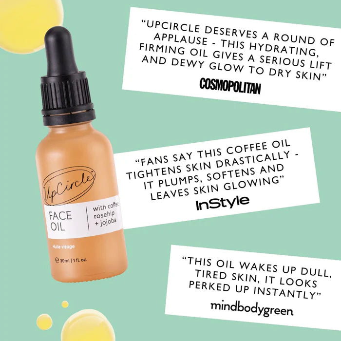 Organic Face Oil met koffie en rozenbottel - Upcircle Beauty