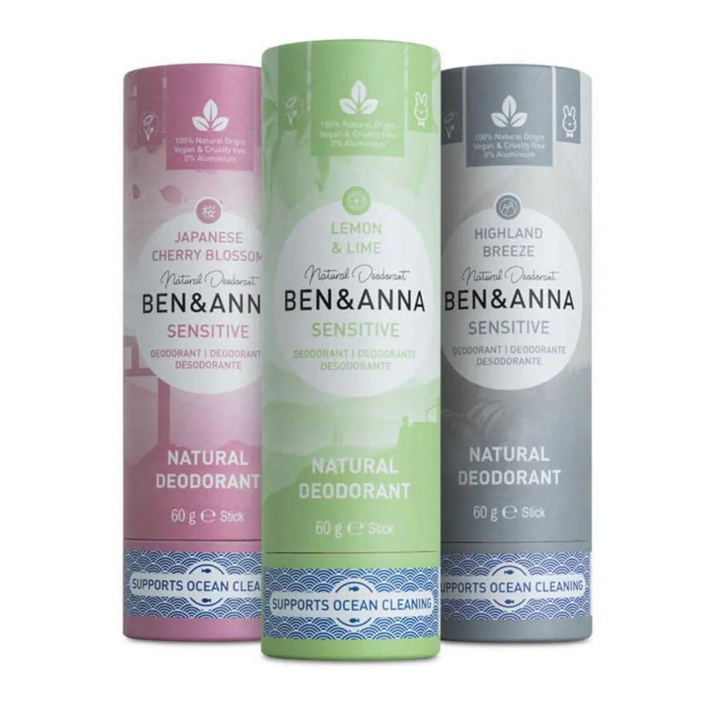 Déodorant tube Sensitive - 3 parfums | Ben&Anna