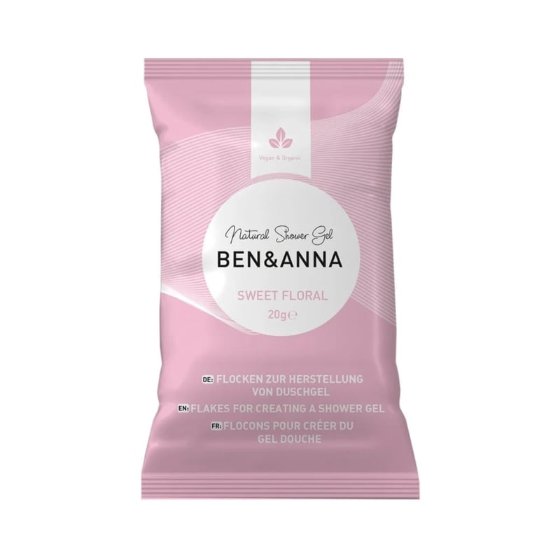 Flocons de gel douche, 4 parfums | Ben&Anna, 40 g