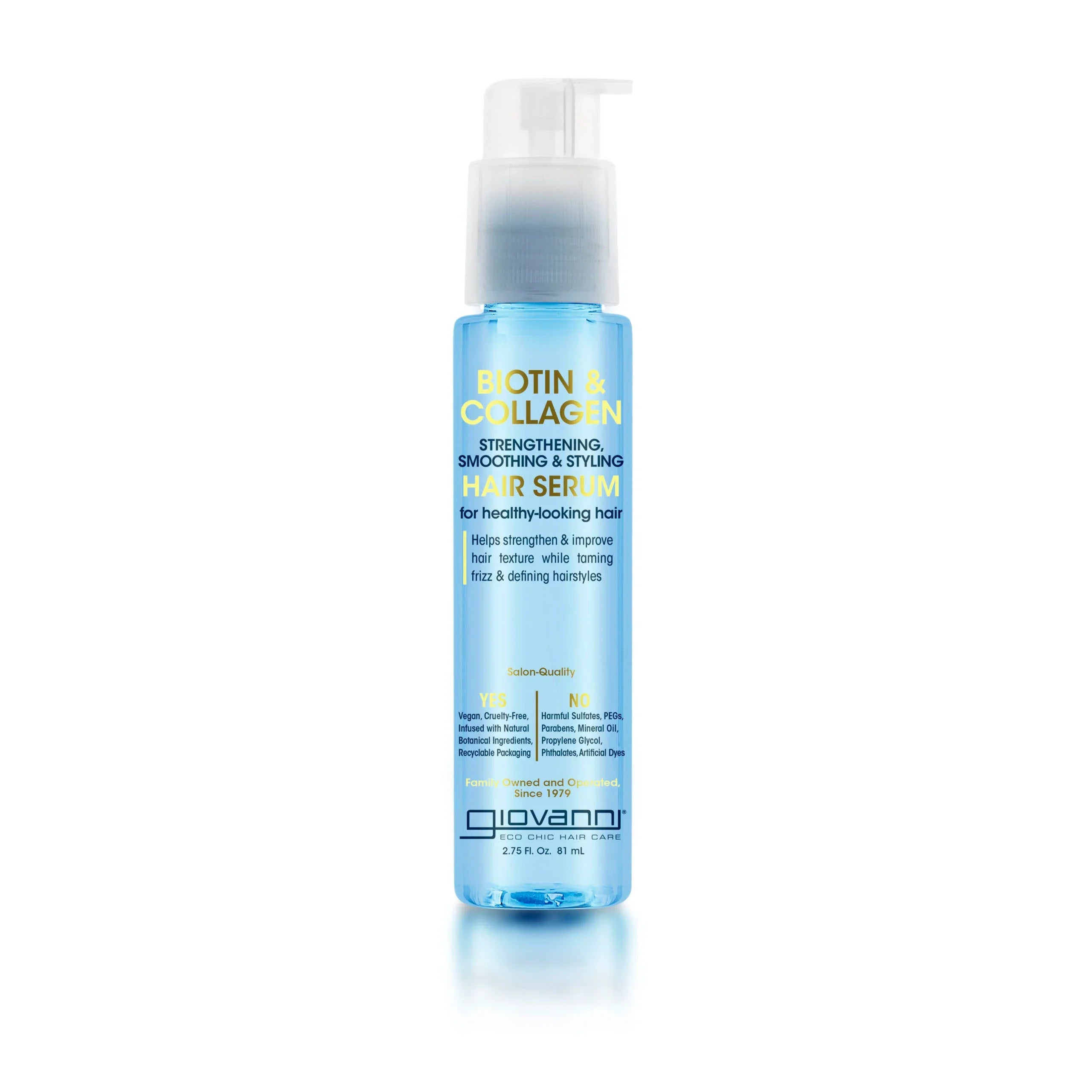 Giovanni Cosmetics - Biotin & Collagen Strengthening Smoothing & Styling Hair Serum -  81ml