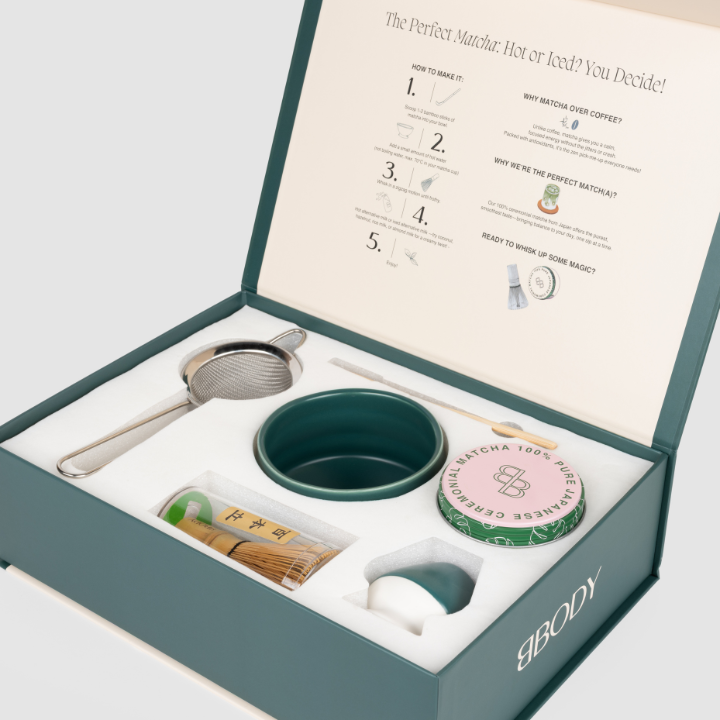 BBody – Boîte à outils Matcha (100 % Matcha de cérémonie premium) – Coffret de 6 pièces