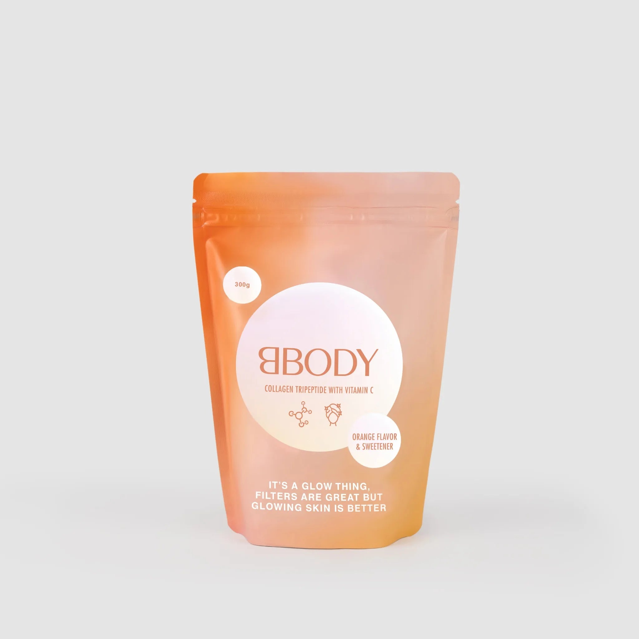 BBody – Collagène de poisson tripeptide 96 % + vitamine C – 300 g de poudre