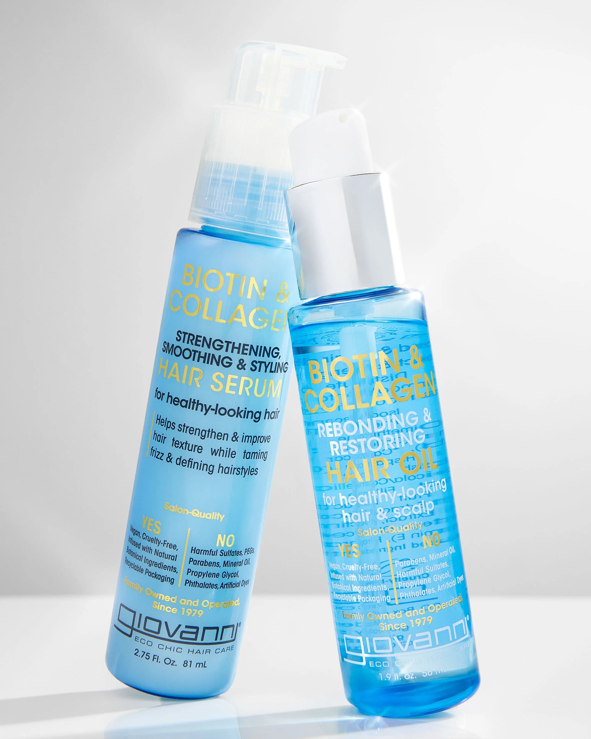 Giovanni Cosmetics - Biotin & Collagen Strengthening Smoothing & Styling Hair Serum -  81ml