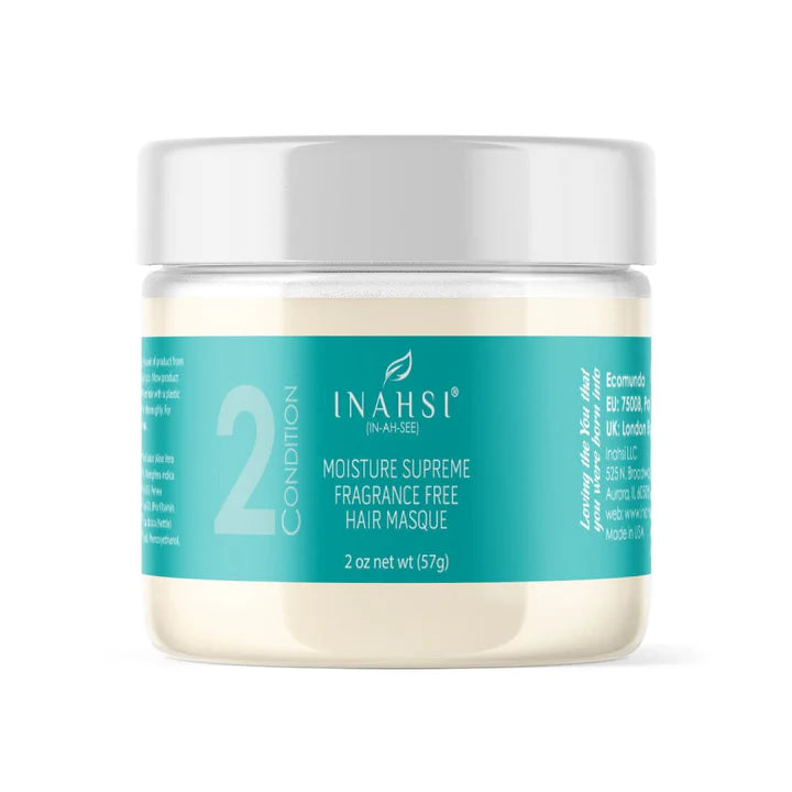 Inahsi Moisture Supreme Fragrance Free Hair Masque - Travel Size 57gr