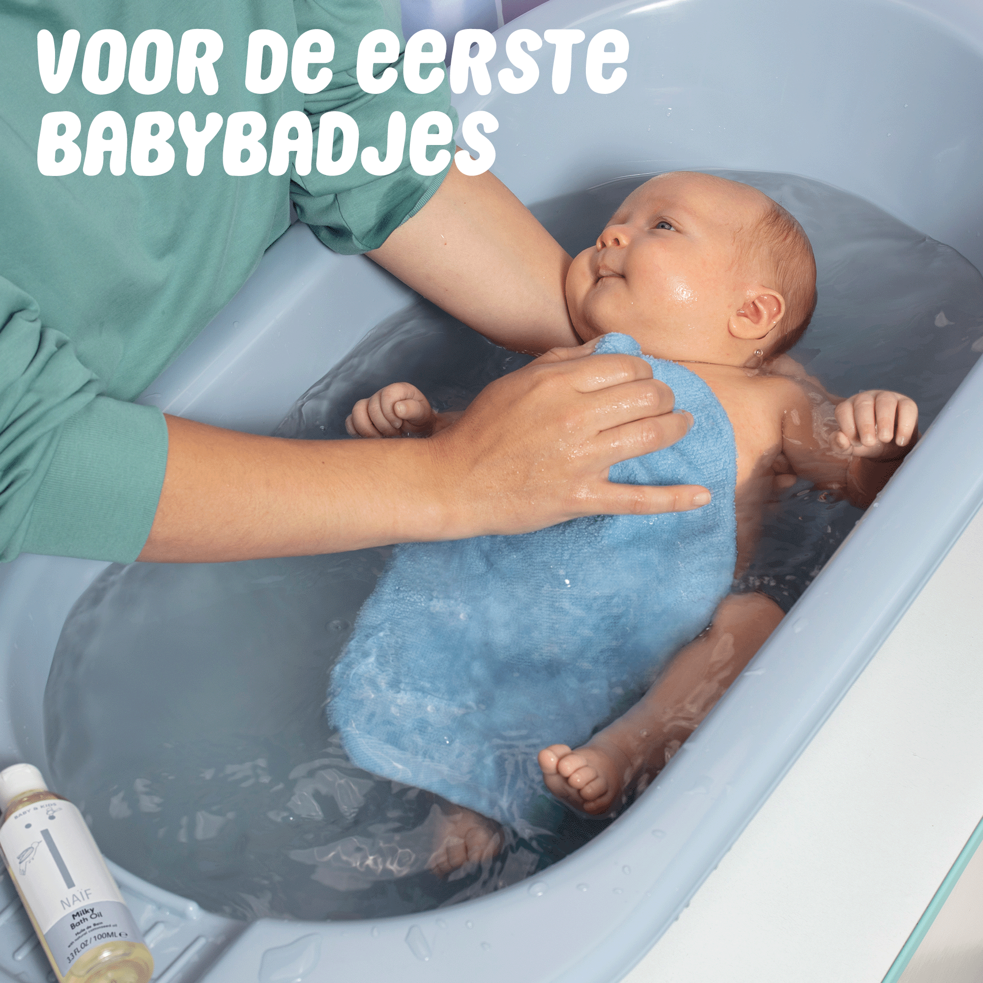 Huile de bain lactée pour bébés et enfants - Naiïf