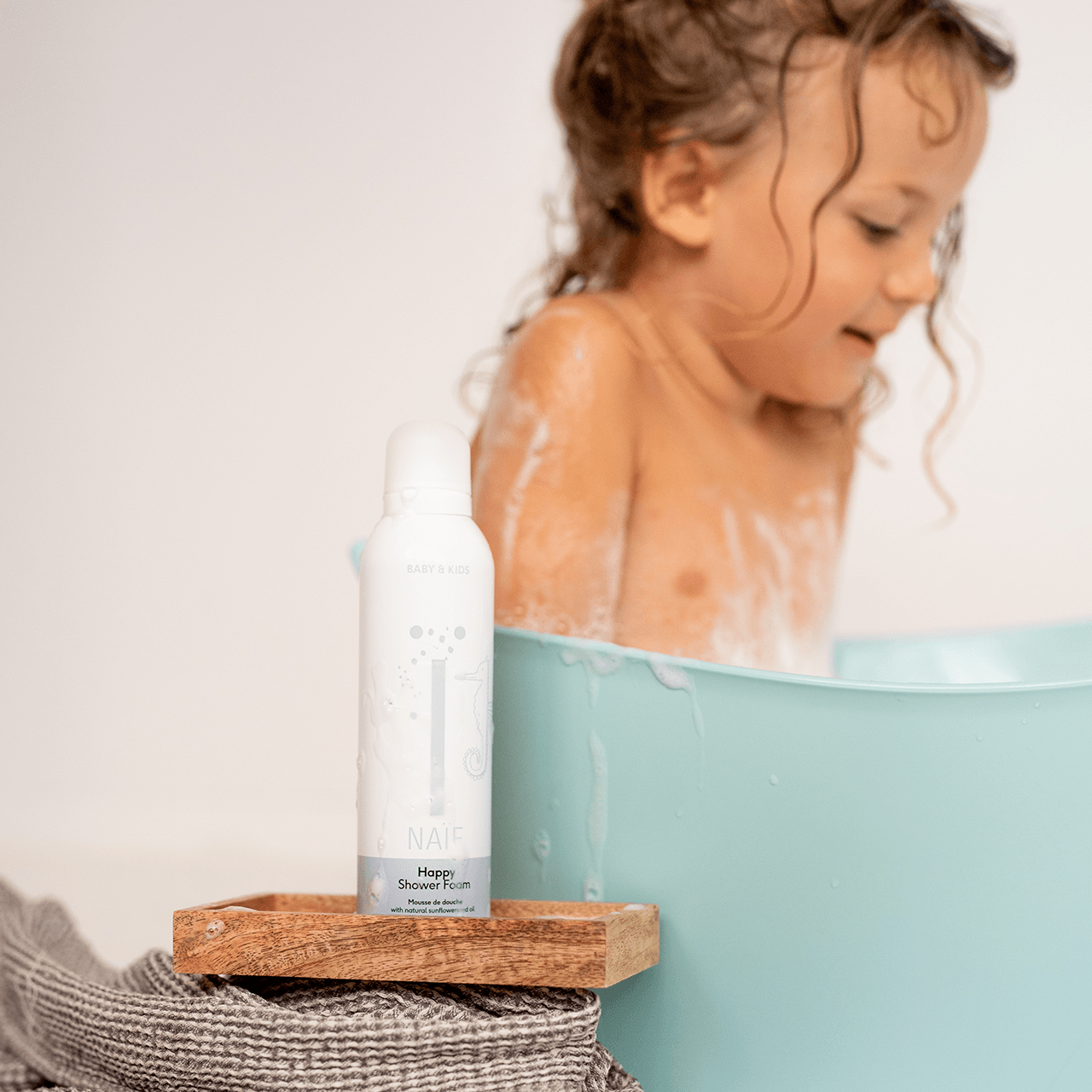 Mousse de douche bienfaisante pour bébés et enfants Happy - Naïf